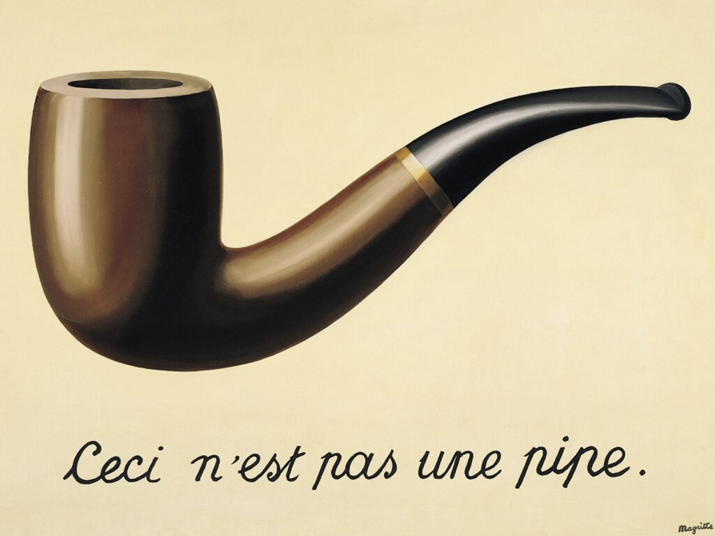 Arte stravagante: opere surreali - 12 This is not a Pipe" di René Magritte